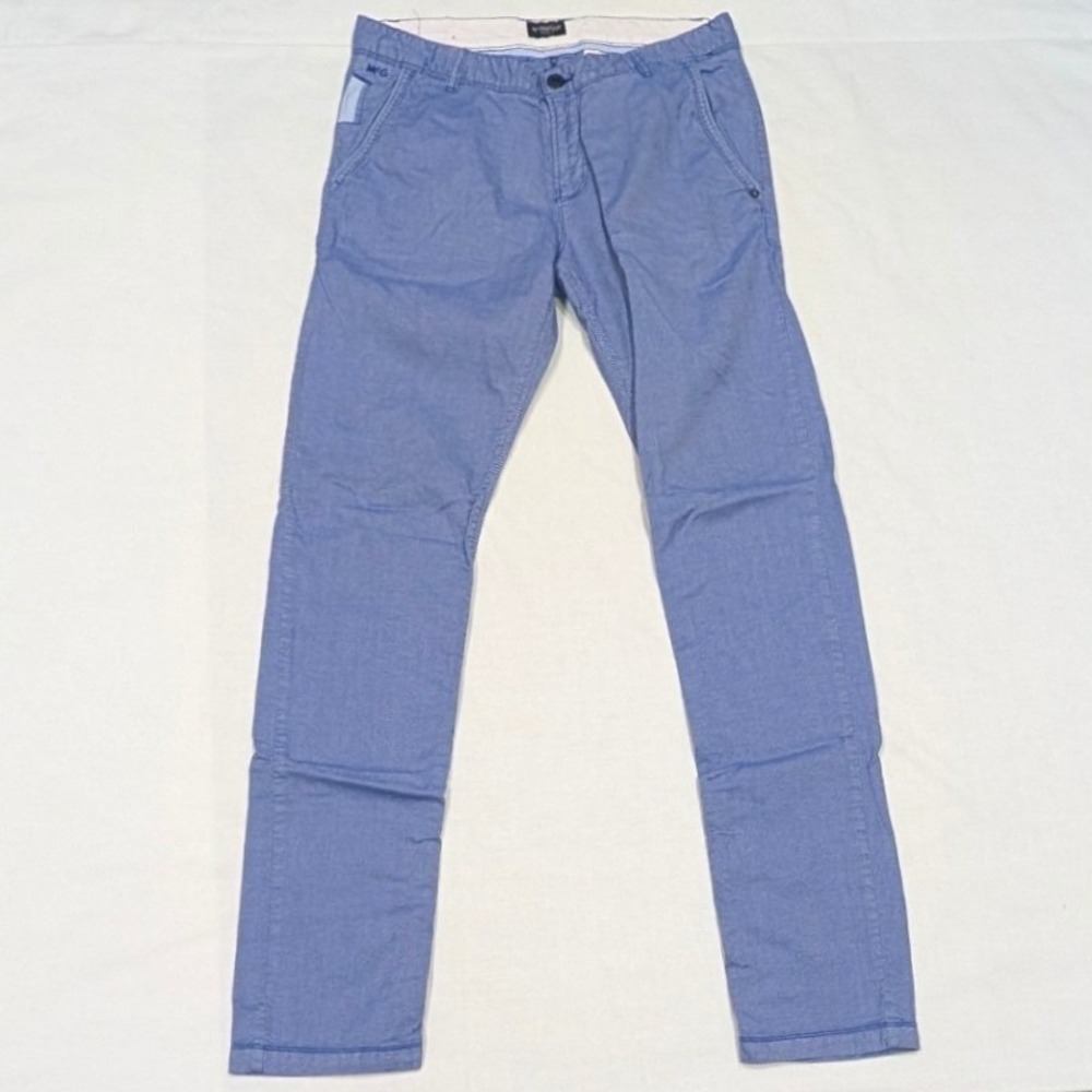 McGregor Ozzy Gerwin SF Blue Straight Fit Chinos Mens 33x34 Casual Pants